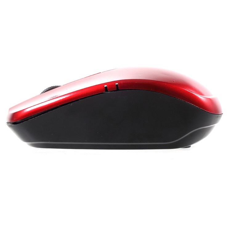 2.4GHz Wireless Optical Mouse with 3200DPI Resolution - Red-5