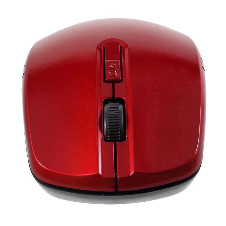 2.4GHz Wireless Optical Mouse with 3200DPI Resolution - Red-7