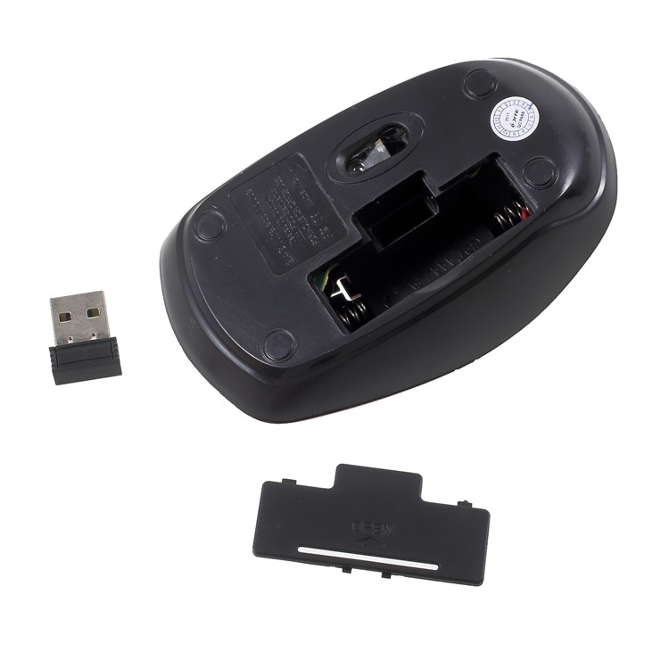 2.4GHz Wireless Optical Mouse with 3200DPI Resolution - Red-8
