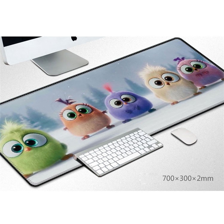 Musterdrucken Große Computermäusematte Weiche Gummigaming-Mausunterlage - Vogel-1