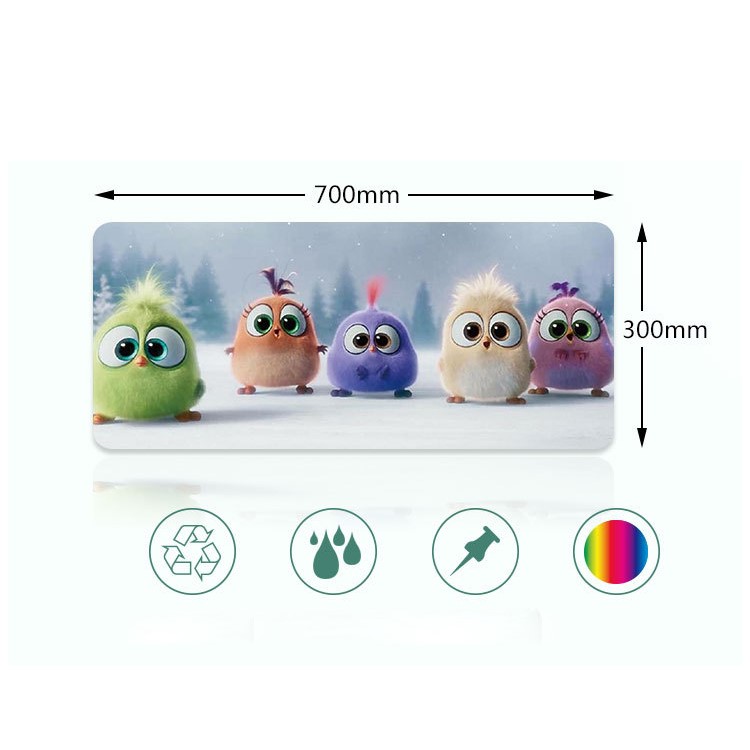 Musterdrucken Große Computermäusematte Weiche Gummigaming-Mausunterlage - Vogel-2
