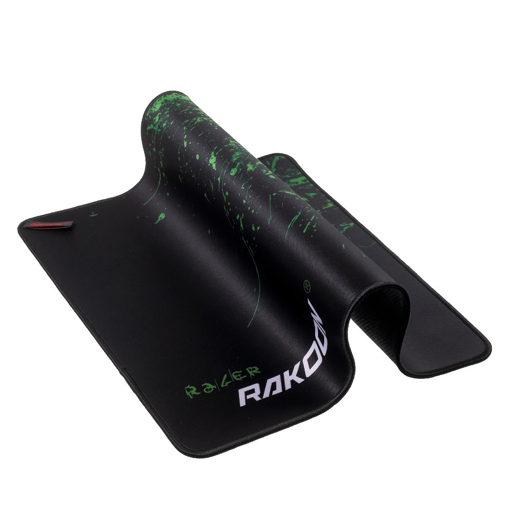 RAKOON Gaming Mouse Pad Stitched Edges Non-Slip Mouse Pad, Size: 350x440mm - Green-4
