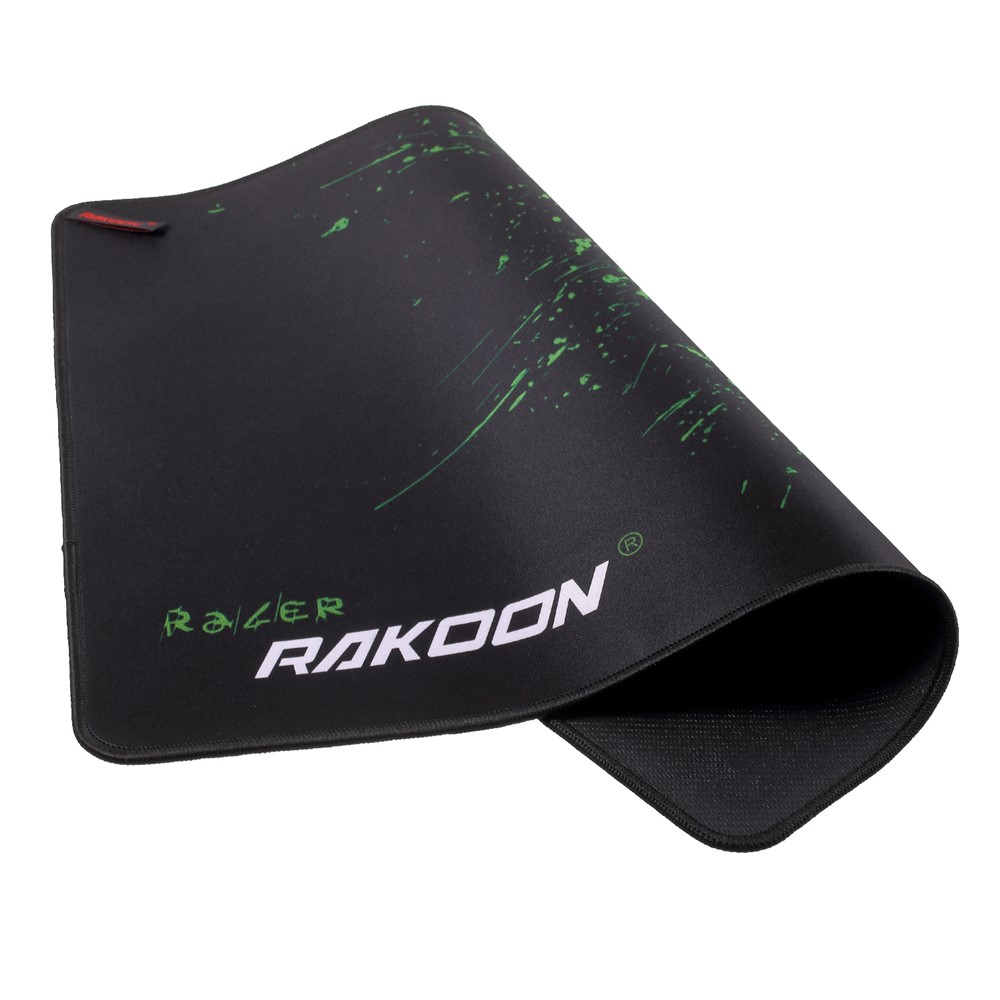 RAKOON Gaming Mouse Pad Stitched Edges Non-Slip Mouse Pad, Size: 350x440mm - Green-5