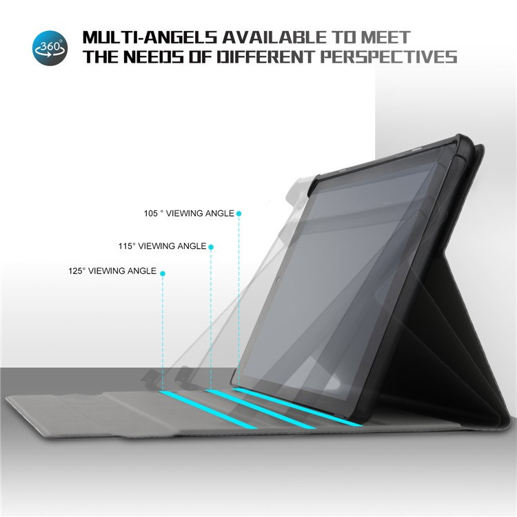 Clavier En Cuir Détachable Support Cuir Flip Boîtier Pour Samsung Galaxy Tab A 10.5 (2018) T590 T595 - Or-5
