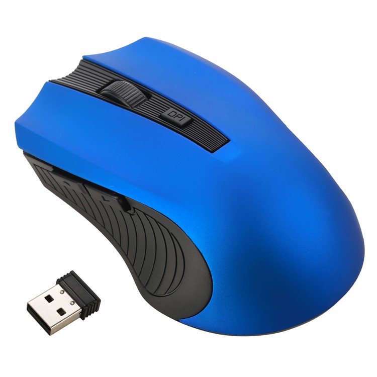 W7 800/1200/1600 DPI 6-Tasten Optische Maus Mit 2,4G USB-Empfänger - Blau-1