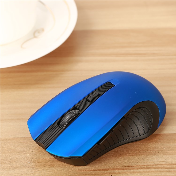 W7 800/1200/1600 DPI 6-Tasten Optische Maus Mit 2,4G USB-Empfänger - Blau-4