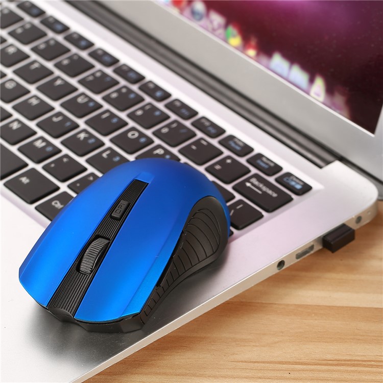 W7 800/1200/1600 DPI 6-Tasten Optische Maus Mit 2,4G USB-Empfänger - Blau-5
