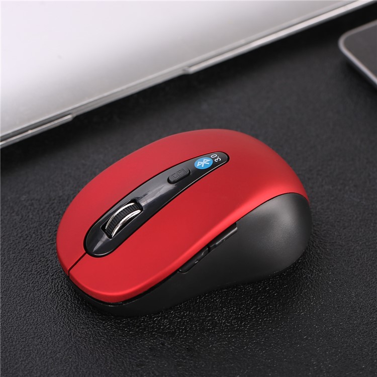 L1 Mouse Óptico Sem Fio Portátil Bluetooth 1600dpi 10m Ratos - Vermelho