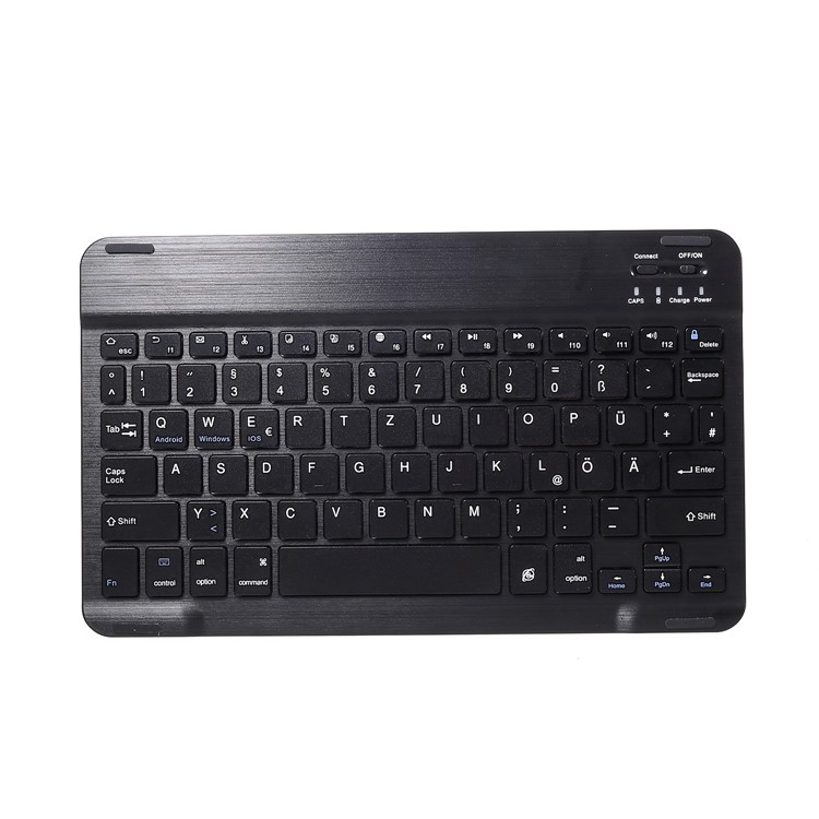 IVSO for Huawei MediaPad T5 10 Bluetooth Keyboard and Detachable Leather Case (German Version) - Black-10