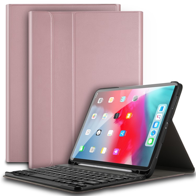 

IVSO 2-in-1 Магнитная Клавиатура Для Клавиатуры С Клавиатурой Для Ipad Pro 11-inch (2018) - Розовое Золото, iPad Pro 11-inch (2018)