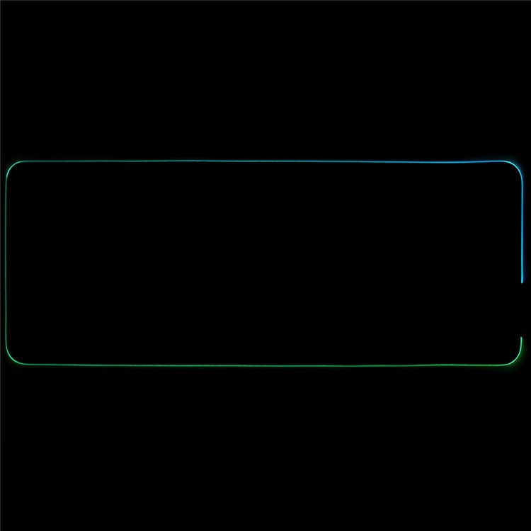 Fabric Surface RGB Lighting Gaming Mouse Pad USB Wired Computer Mice Mat, Size: 31 x 12"-2