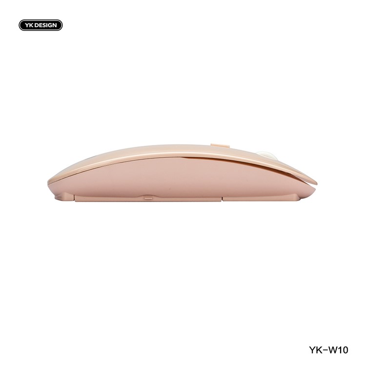 YK-W10 Souris Sans Fil 2,4 G Silencieuse Rechargeable Avec Nano Récepteur Pour Ordinateur Portable, Ordinateur De Bureau, Ordinateur Portable - Rose-5