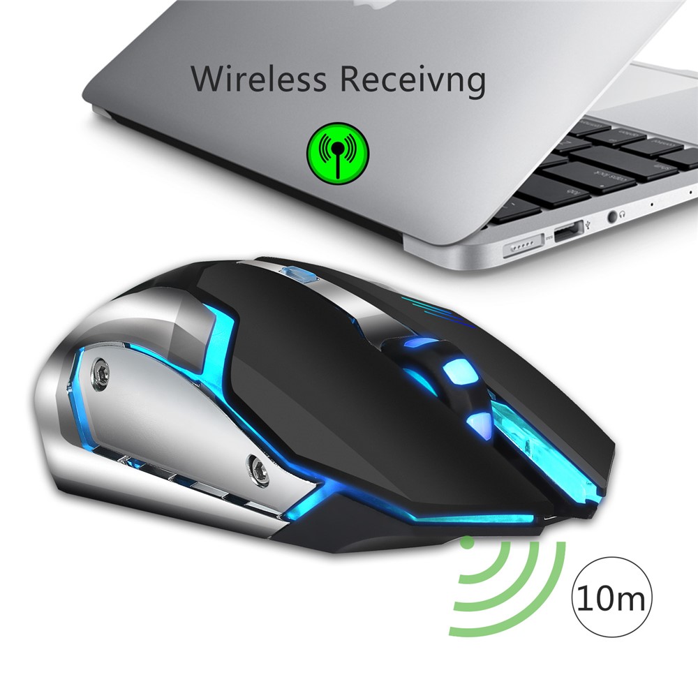 M10 Wireless Gaming Mouse 2400dpi Rechargeable 7 Color Backlight Breathing Comfort Gamer Mice-15