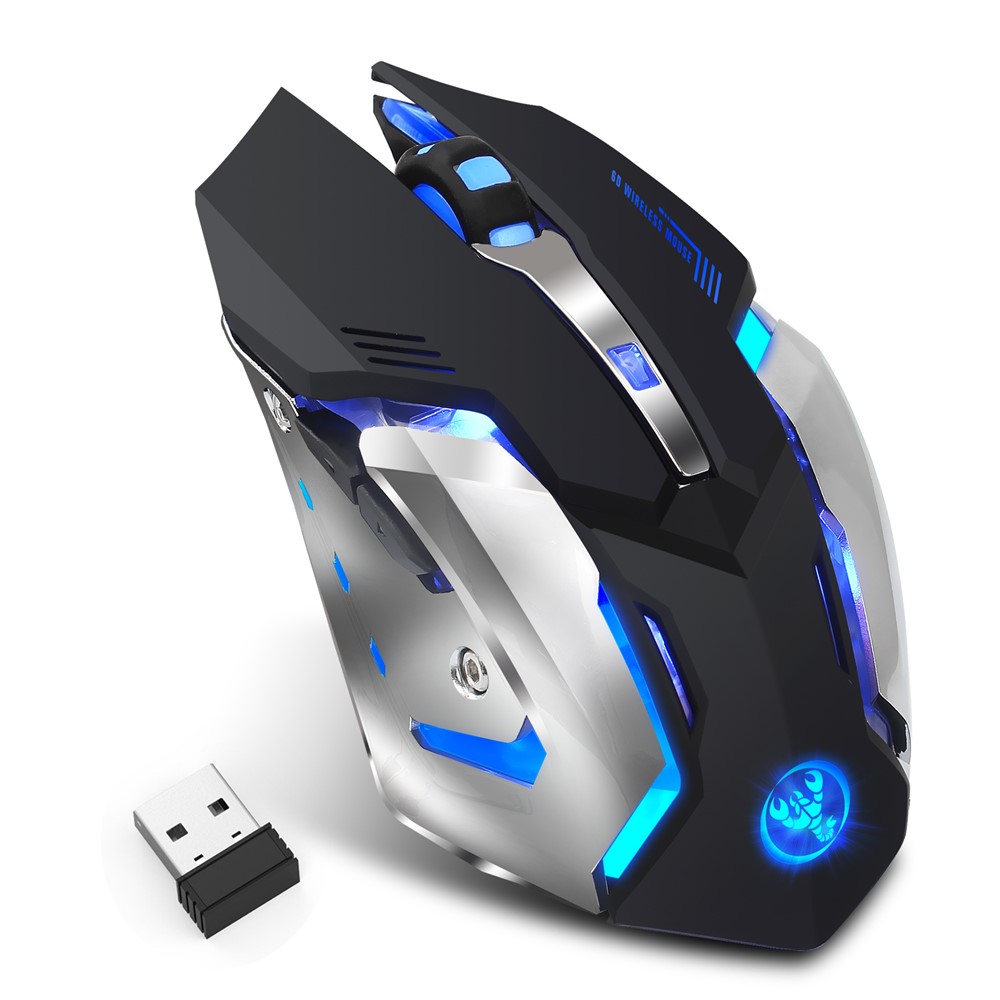 M10 Wireless Gaming Mouse 2400dpi Rechargeable 7 Color Backlight Breathing Comfort Gamer Mice-4