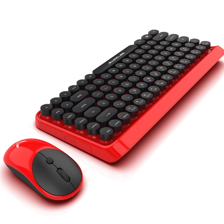 LD-WKM800 2.4G Wireless 84 Keyboard Keys 4 Mouse keys Mouse+Keyboard Set - Black / Red-4