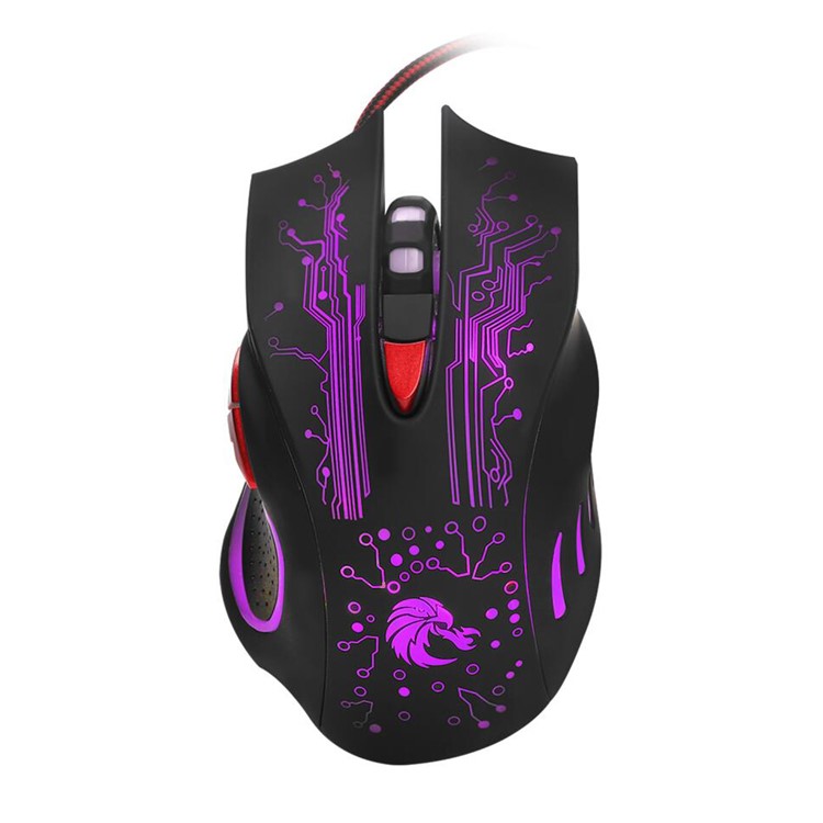 HXSJ H800 Flamingo Seven Colors 6D Lightning Game Mouse-3