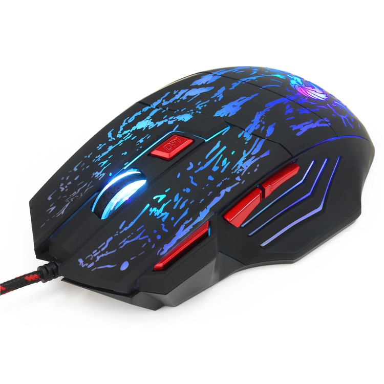 HXSJ H300 Stream Crack Seven Colors Lightning Professional Game Mouse-10