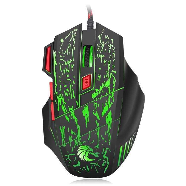 HXSJ H300 Stream Crack Seven Colors Lightning Professional Game Mouse-19