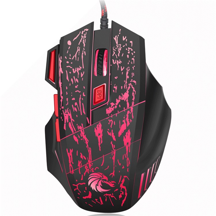 HXSJ H300 Stream Crack Seven Colors Lightning Professional Game Mouse-6