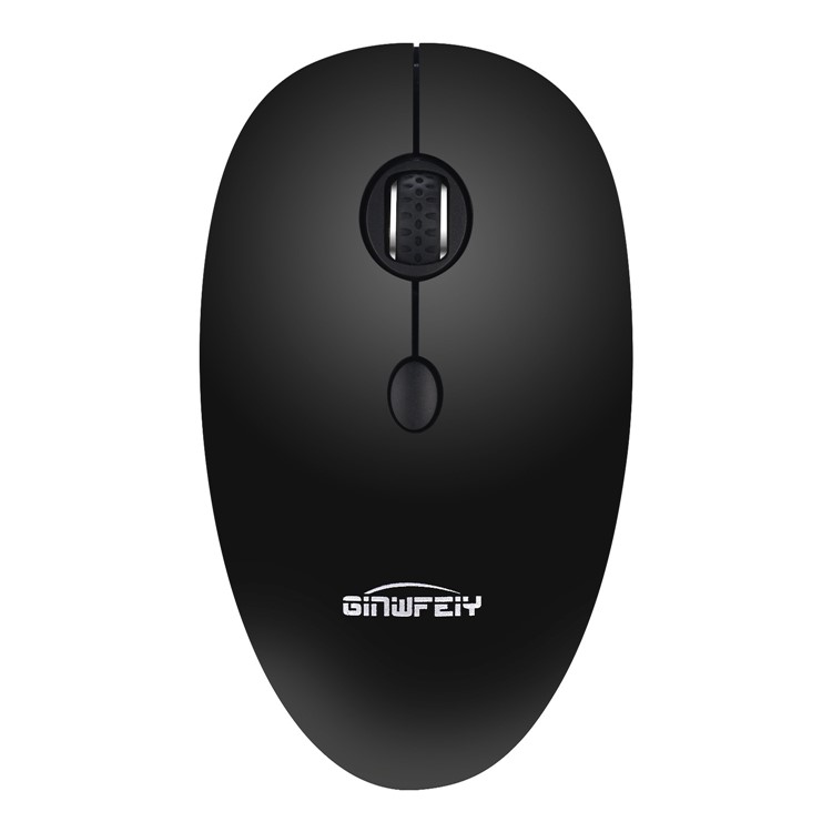 W9 2.4G Wireless Mute Silent Mouse - Black-1