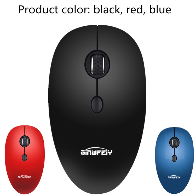 W9 2.4G Wireless Mute Silent Mouse - Black-6