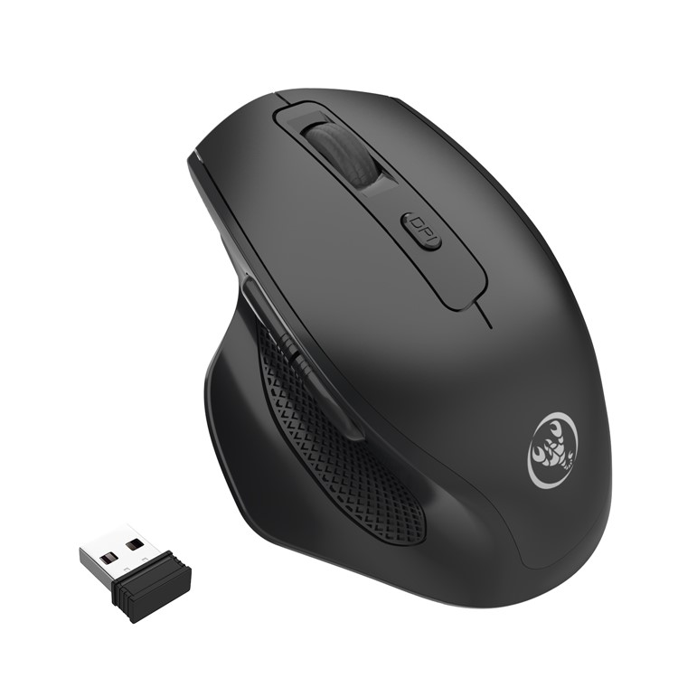 HXSJ T28 Vertical Wireless Silent Rechargeable Mouse - Black-1