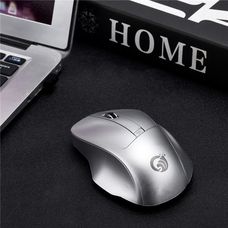 W12 Gaming Mouse Wireless Mouse 4 Buttons Optical Desktop Mice - Black-14