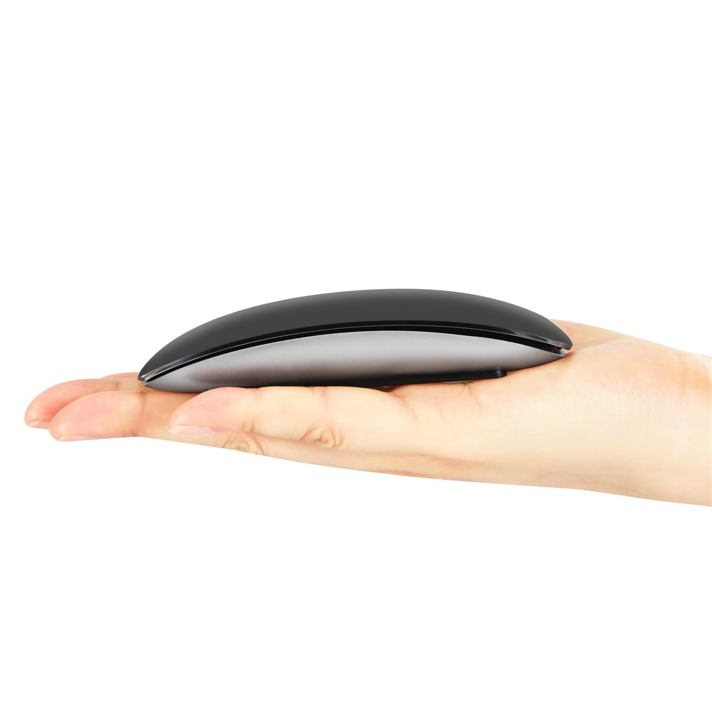 Mouse Silenzioso Del Mouse Wireless Bluetooth Mouse Slim Ergonomic PC Mouse Per Windows XP Vista 7/8/10 - Nero-2