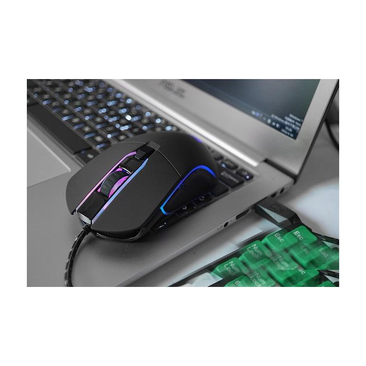 MOTOSPEED V30 Wired RGB LED Optical USB Gaming Mouse PMW 3320 IC - Black-9