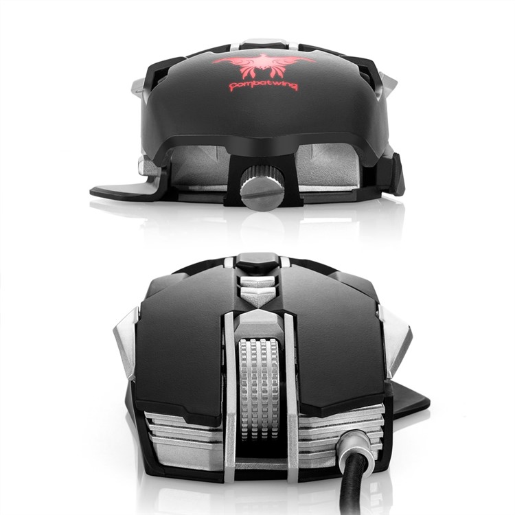 COMBATERWING CW30 Adjustable 3200DPI Wired Gaming Mouse, 7-Button/1000Hz Return Rate - Black-2