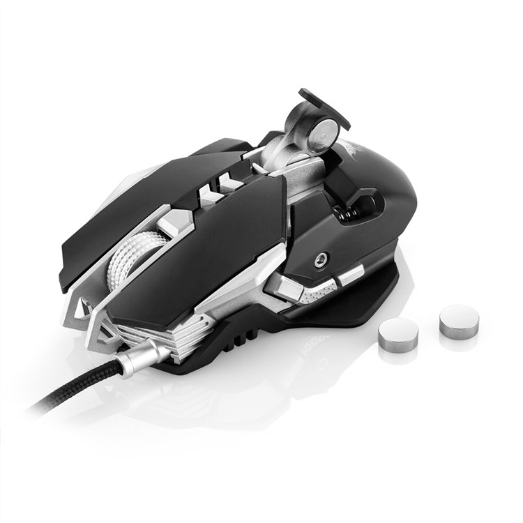 COMBATERWING CW30 Adjustable 3200DPI Wired Gaming Mouse, 7-Button/1000Hz Return Rate - Black-5