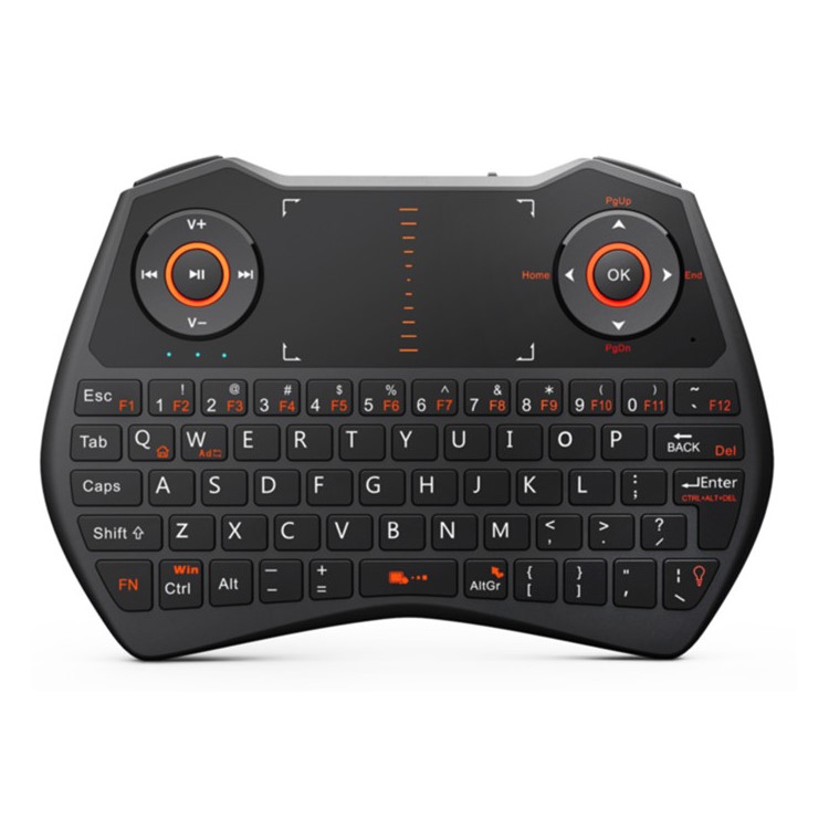 RII Mini I28 2.4GHz Wireless Keyboard with Mouse Touchpad and Backlit (CE/FCC) - Black-5