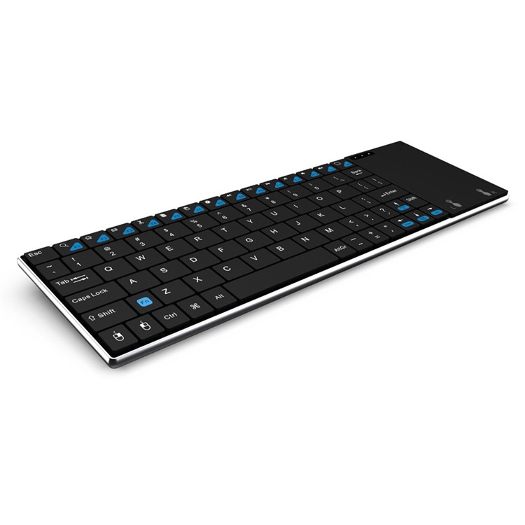 RII K12+ 2.4GHz Mini Wireless Keyboard with Built-in Large Size Mouse Touchpad (CE/FCC) - Black-5