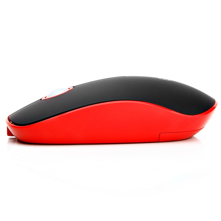 WG-008 2.4G Wireless Rechargeable Mouse with USB Receiver - Black / Red-3