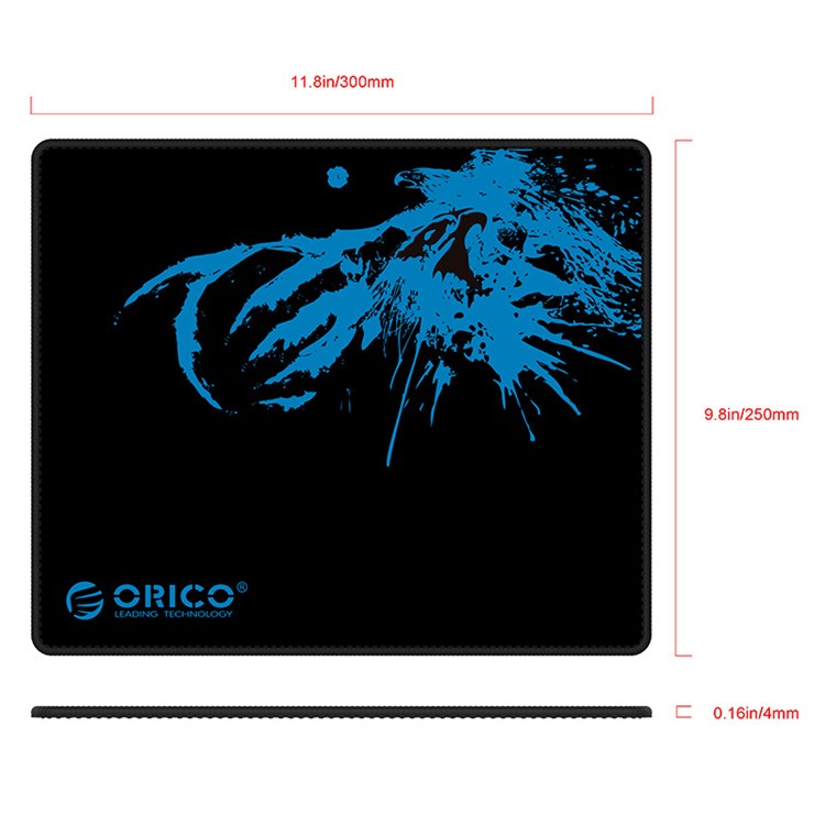 ORICO MPA3025 Natural Rubber Cloth Home Game Mouse Pad, Size: 300*250*4mm-1