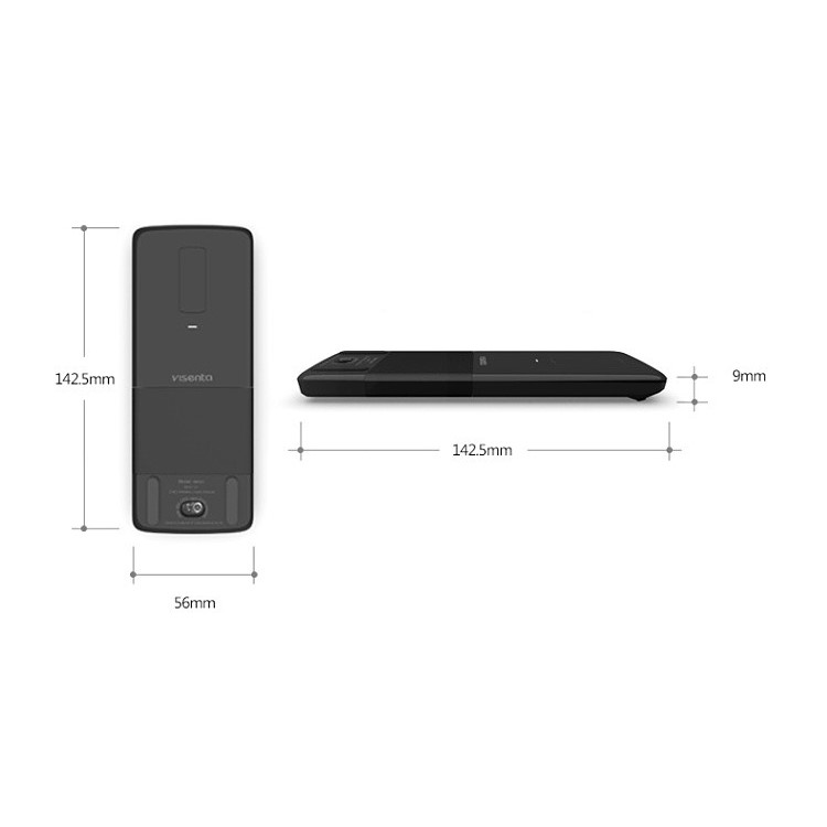 VISENTA Recon Bluetooth Foldable Surface Edition Arc Touch Style Mouse - Black-4