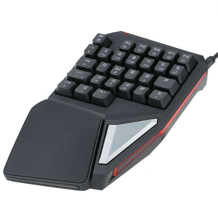 DULEX T9 Plus One-handed Wired USB Mechanical Game Keyboard with RGB LED Backlight-11
