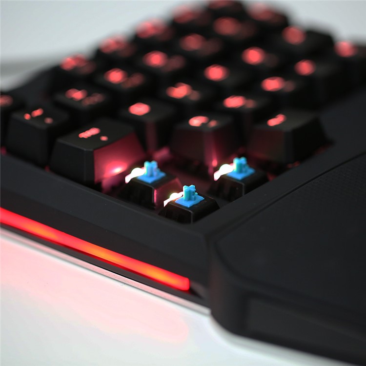 DULEX T9 Plus One-handed Wired USB Mechanical Game Keyboard with RGB LED Backlight-12