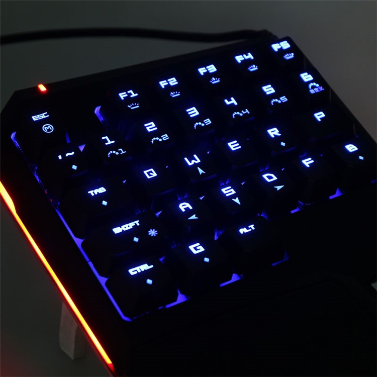 DULEX T9 Plus One-handed Wired USB Mechanical Game Keyboard with RGB LED Backlight-6