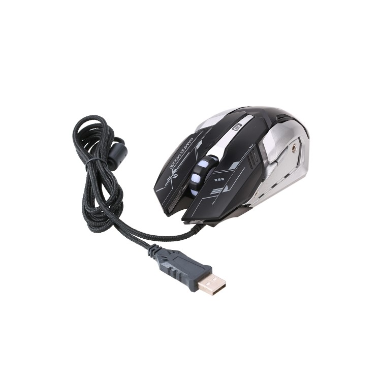 BYLINK GM003 3200DPI Macro 6 Programmable Buttons Gaming Mouse with 5-color LED Light USB Wired-9