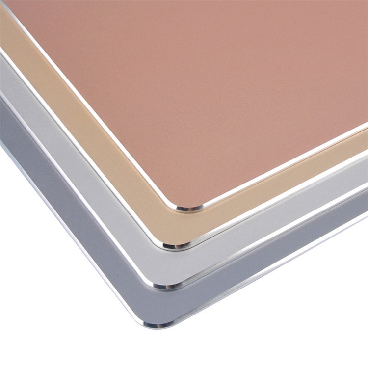 YED Aluminum Alloy Gaming Mouse Pad with Non-Slip Rubber Base, 240 x 182mm - Silver-3