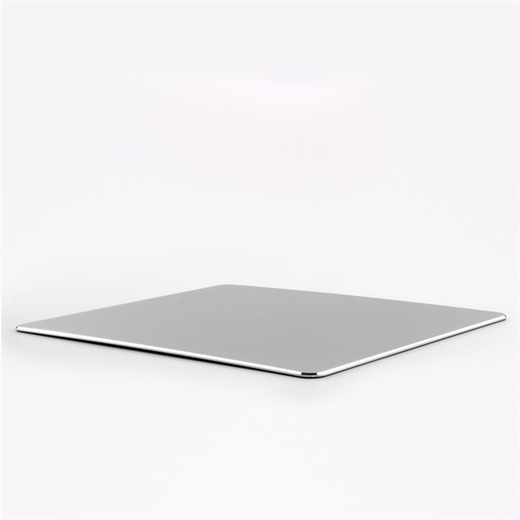 YED Aluminum Alloy Gaming Mouse Pad with Non-Slip Rubber Base, 250 x 200mm - Silver-2