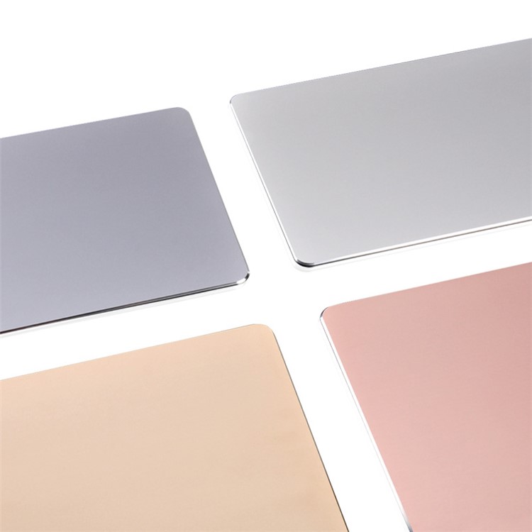 YED Aluminum Alloy Gaming Mouse Pad with Non-Slip Rubber Base, 250 x 200mm - Silver-4