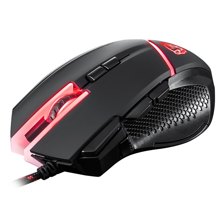 MOTOSPEED V18 Wired Adjustable 4000DPI Gaming Mouse with RGB Breathing Light - Black-3