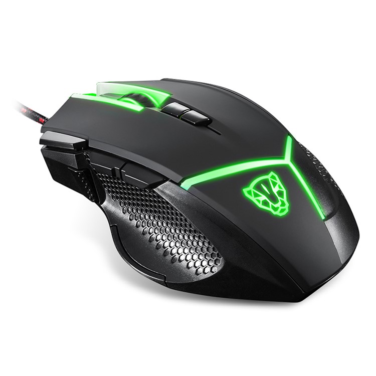 MOTOSPEED V18 Wired Adjustable 4000DPI Gaming Mouse with RGB Breathing Light - Black-4