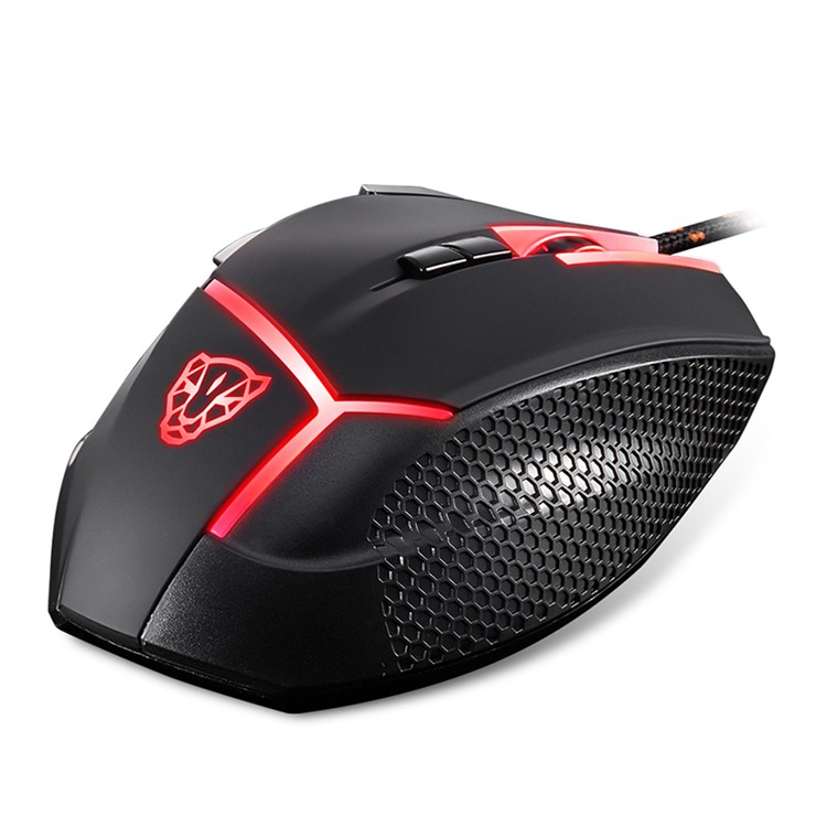 MOTOSPEED V18 Wired Adjustable 4000DPI Gaming Mouse with RGB Breathing Light - Black-5