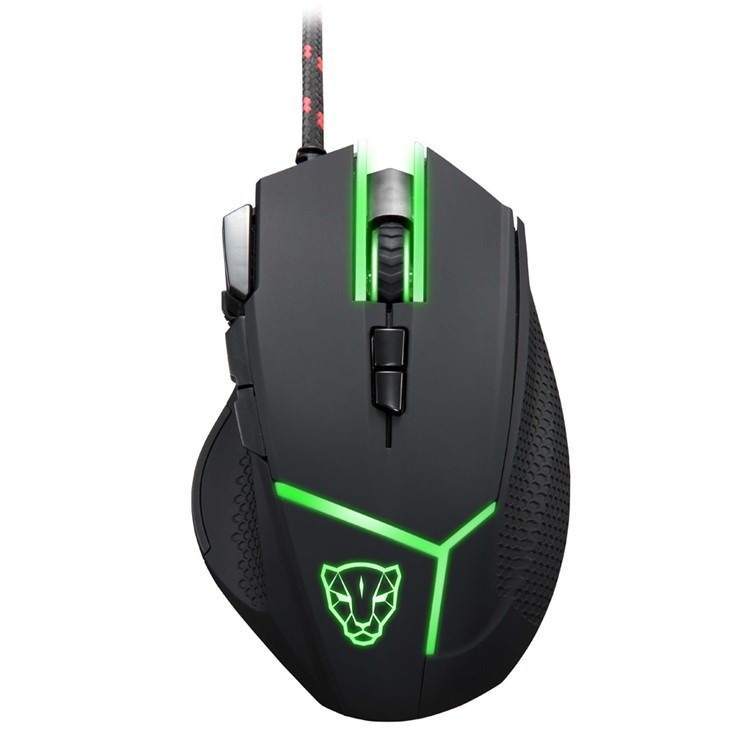 MOTOSPEED V18 Wired Adjustable 4000DPI Gaming Mouse with RGB Breathing Light - Black-8