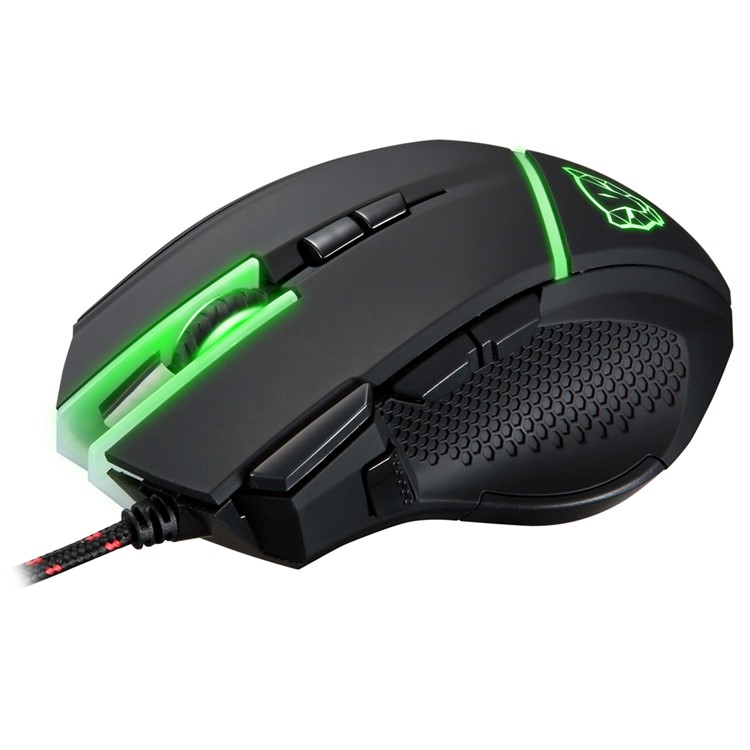 MOTOSPEED V18 Wired Adjustable 4000DPI Gaming Mouse with RGB Breathing Light - Black-9
