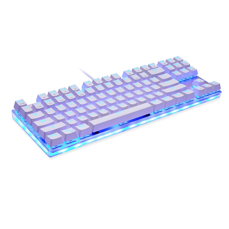 MOTOSPEED K87S Wired RGB Backlit Mechanical Keyboard with Blue Switch -White-10