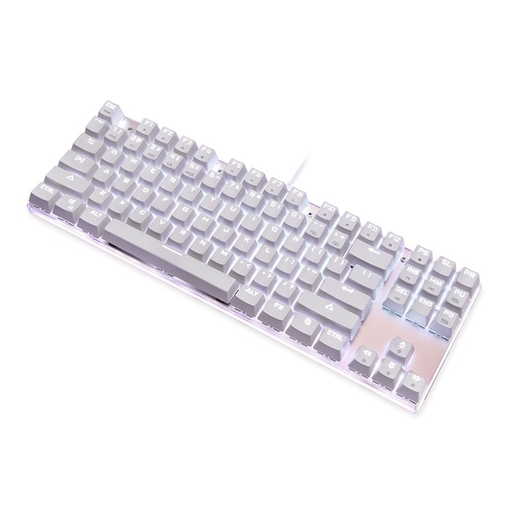MOTOSPEED K87S Wired RGB Backlit Mechanical Keyboard with Blue Switch -White-8